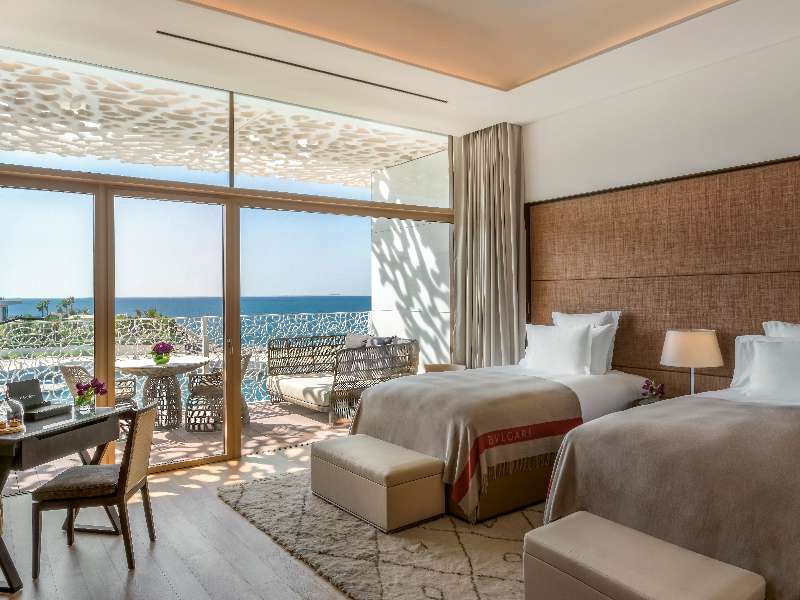 The Premium Ocean View Room at The Bvlgari Resort Dubai