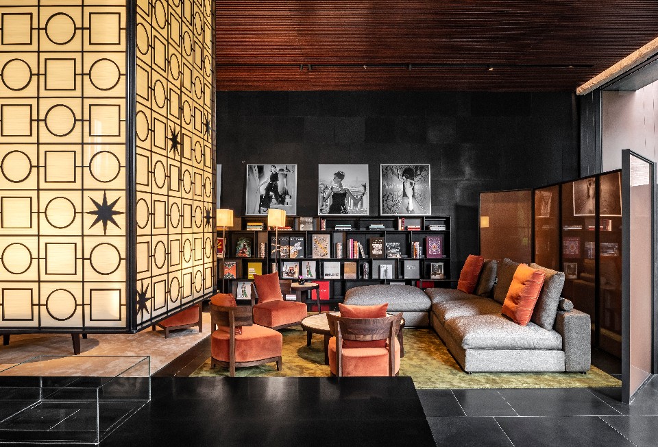The Lobby Lounge at the Bvlgari Hotel Shanghai