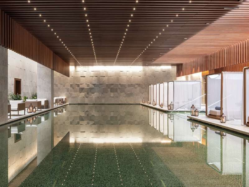 The pool at The Bvlgari Hotel Shanghai The pool at The Bvlgari Hotel Shanghai