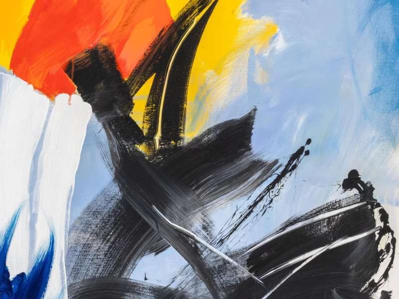 Jean Miotte, Ecart, 2005, Acrylic on canvas, 130 &times; 97 cm | Courtesy Almine Rech