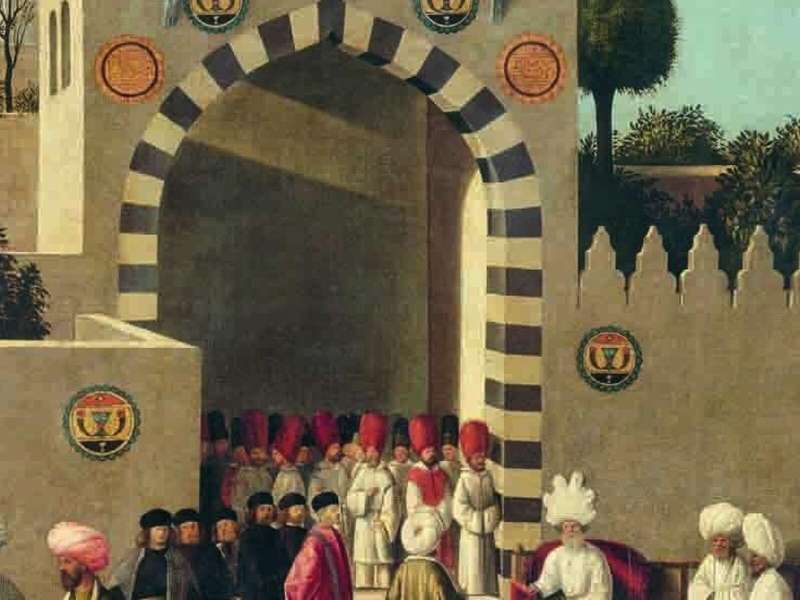 Reception of a Venetian Delegation by the Mamluk Governor of Damascus, 1500-1540, Paris, Louvre Museum, INV100 | &copy; Grand Palais RMN (Louvre Museum) / Gabriel De Carvalho