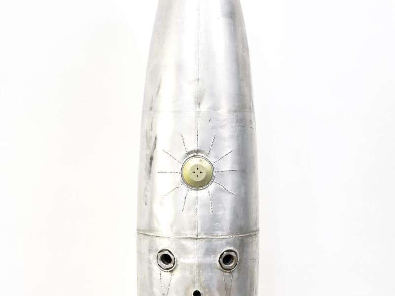 Dai Zhankun, Liquid Faith, 2025, Aluminum, 50 &times; 50 &times; 200 cm | Courtesy Vanguard Gallery | &copy; Dai Zhankun