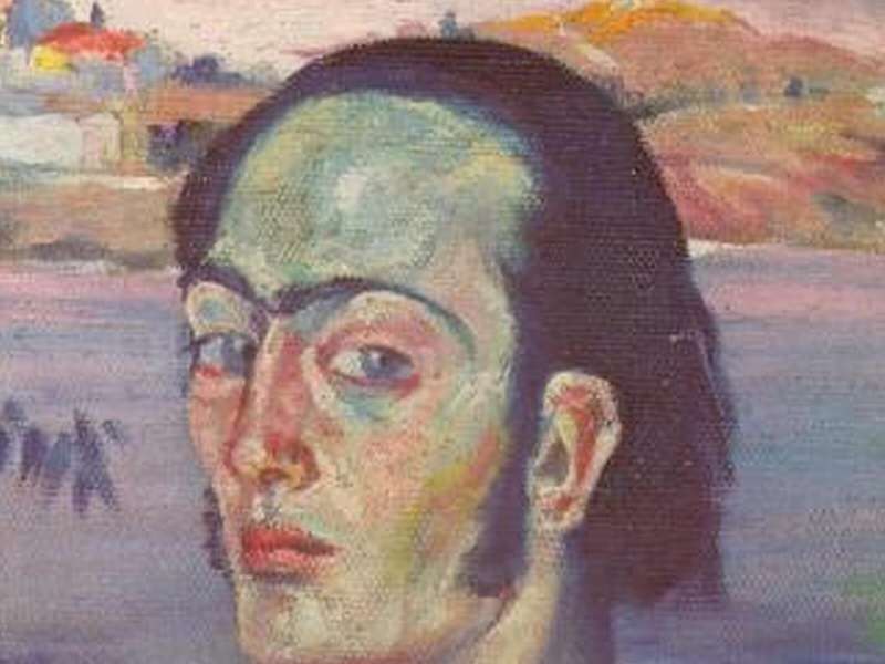 Salvador Dal&iacute;, Self-Portrait with Raphael's Neck, Circa 1921 | Courtesy Palazzo Cipolla Museo del Corso - Polo Museale