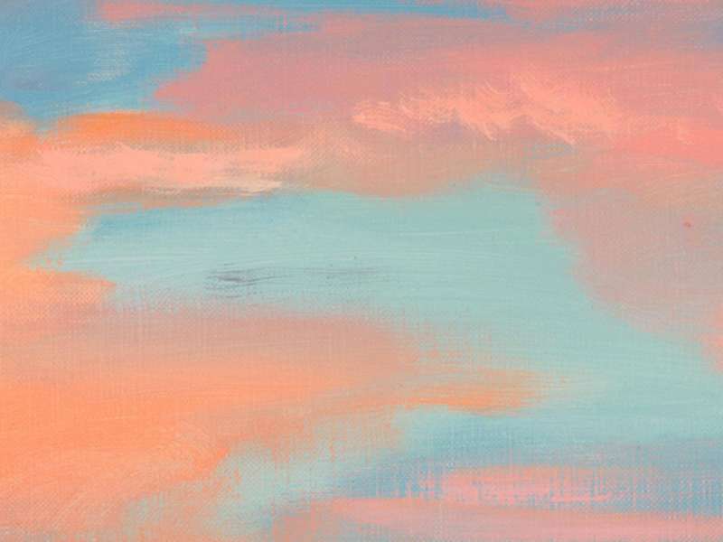 Jean Jullien, Clouds 5, 2025, Acrylic gouache on canvas, 33 &times; 6 &times; 2 cm | Courtesy Nanzuka Art Institute