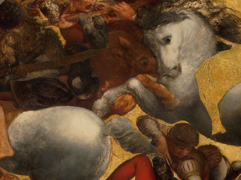 Unknown, The Fight for the Banner, So-called Doria Table, Early 16th century | Courtesy &copy; Galleria degli Uffizi, Florence