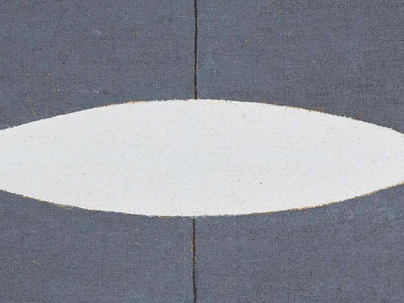 Agnes Martin, Blue Grey Composition, 2025 | &copy; Agnes Martin Foundation, New York / Adagp, Paris, 2025 | Photo: Marco Cappelletti &copy; Palazzo Grassi