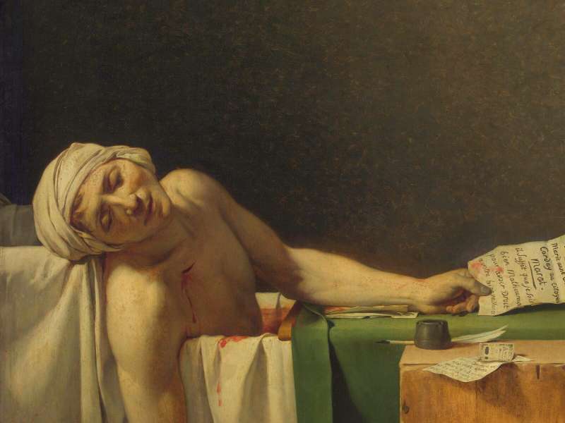 Jacques-Louis David (1748 - 1825), La Mort de Marat, 1793, Royal Museums of Fine Arts of Belgium