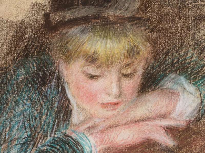 Pierre-Auguste Renoir, Jeune femme pench&eacute;e sur un balcon, dit aussi La Loge, 1879 | Courtesy &copy; 2023 Fondation Bemberg | Photo: Mathieu Lombard