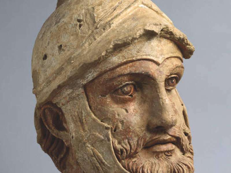 Male Head, 1st century BC - 1st century AD | Courtesy State Museum of the State Cultural Center of Turkmenistan