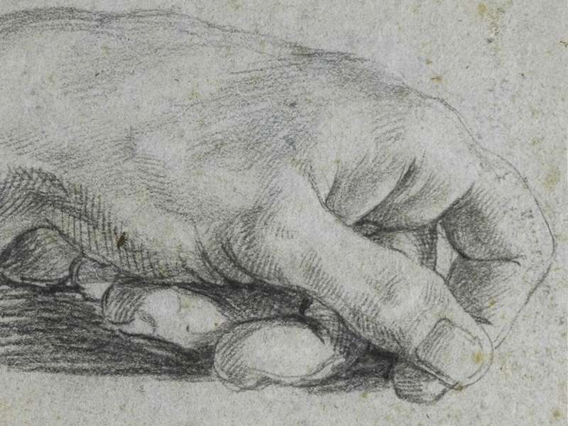 Annibale Carracci, Preparatory drawing for the Farnese Gallery, Circa 1583