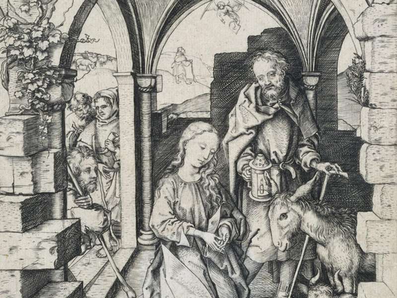 Martin Schongauer, The Nativity, Circa 1471-1473, Engraving | Courtesy The National Museum of Western Art, Tokyo