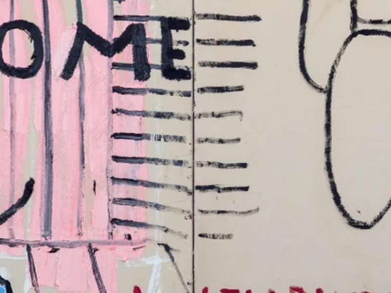 Rose Wylie, Snowwhite (3) with Duster, 2018 | Courtesy Rose Wylie e David Zwirner | Photo: Jo Moon Price | &copy; Rose Wylie