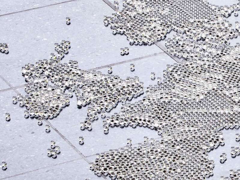 Mona Hatoum, Map, 2023, Lehmbruck Museum, Duisburg | Photo: Dean Saric | &copy; Mona Hatoum | Courtesy Lehmbruck Museum