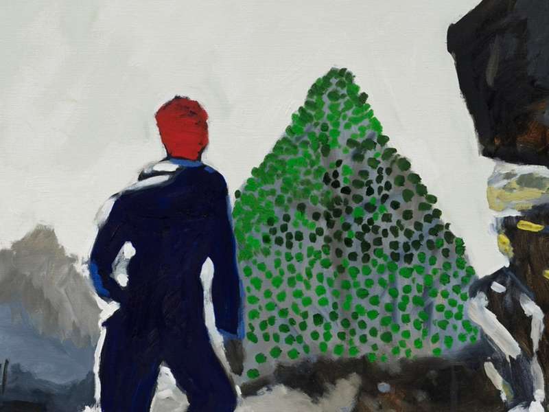 Zhao Gang, Confession of a Child of the Century, 2025, Oil on canvas, 120 &times; 150 &times; 4.5 cm | Courtesy Lisson Gallery, Shanghai