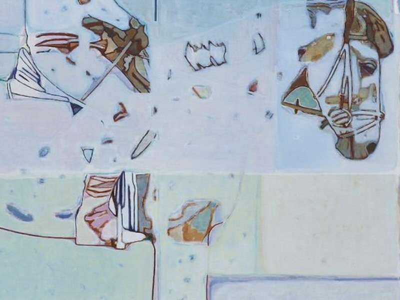 Tang Yongxiang, Two People Riding Horses, 2025, Oil on canvas | Courtesy Thank Shanghai