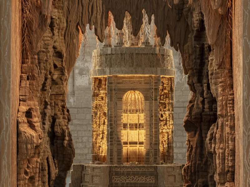 Eva Jospin, Palazzo, 2023, Palais des papes, Avignon | Photo: &copy; Beno&icirc;t Fougeirol | &copy; Adagp, Paris, 2025