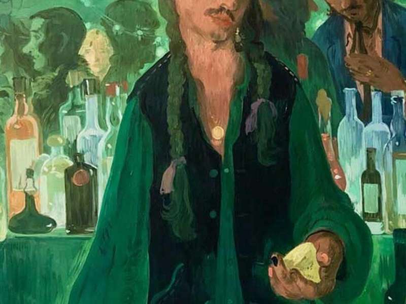 Salman Toor, The Bar on East 13th, 2019 | Courtesy &copy; Salman Toor, Luhring Augustine, Thomas Dane Gallery