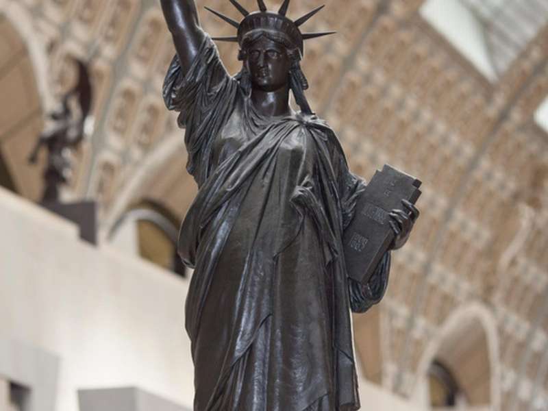 Fr&eacute;d&eacute;ric-Auguste Bartholdi, Libert&eacute;, 1889, Bronze statue on pedestal, 287 &times; 105 &times; 75 cm, Approximately 400 kg, Purchase, 1900 &copy; Mus&eacute;e d&rsquo;Orsay, Dist. RMN-Grand Palais / Patrice Schmidt