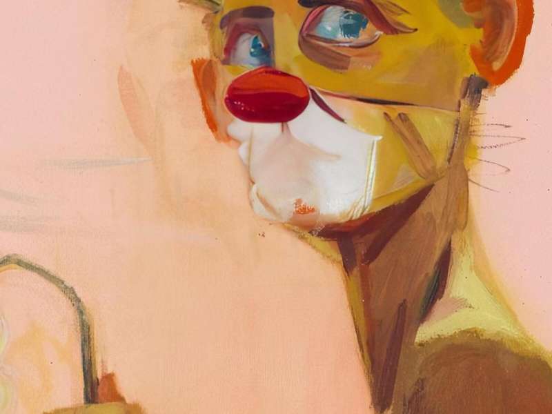 Nina Childress, Autoportrait clown / fleur, 2020, Mus&eacute;e d&rsquo;Art Moderne, Paris | Courtesy &copy; Nina Childress / Art : Concept, Paris | &copy; Nina Childress, ADAGP, Paris 2026 | Photo: Julien Vidal