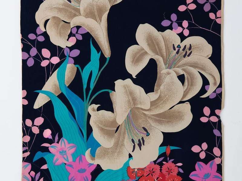 Casa di design tessile Ukon Fioritura a fine estate, Casa tessile Shiki, 1972 | &copy; Hanae Mori