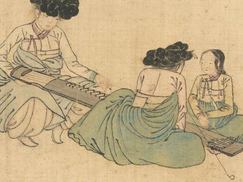 Shin Yun-bok (active late 18th - early 19th century), Album of Scenes from Women's Life, Korea, Joseon Dynasty (1392-1910) | Courtesy &copy; National Museum of Korea