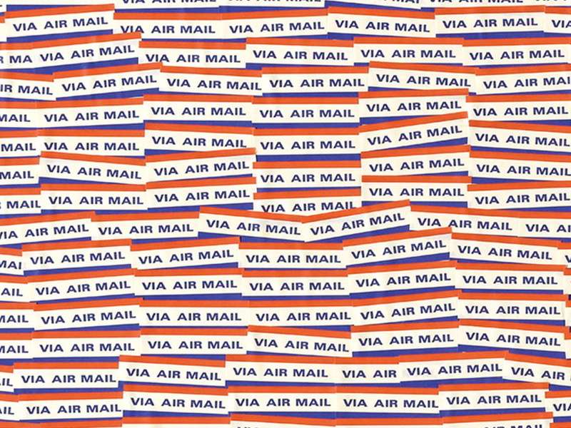 Yayoi Kusama, Airmail Stickers, 1962/1992 | Courtesy &copy; Yayoi Kusama