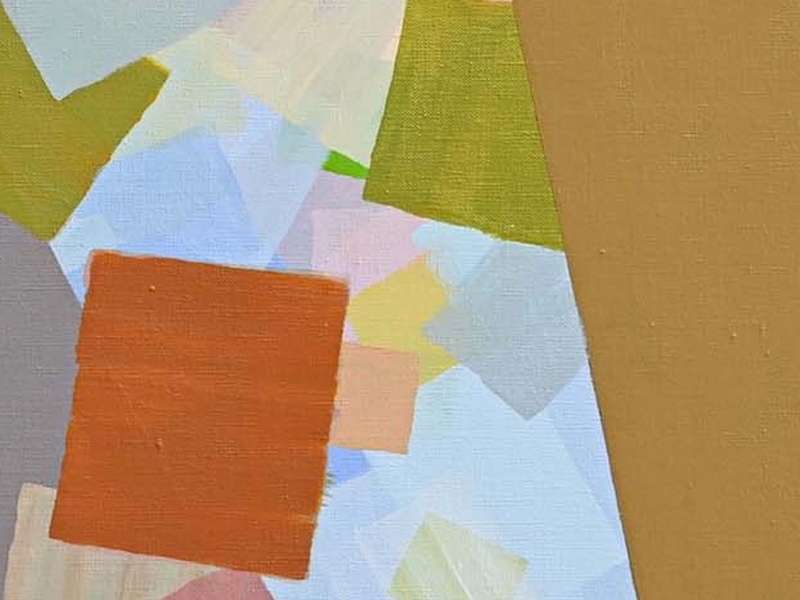 Samia Halaby, Evening in the Desert, 2019 | Courtesy &copy; Samia Halabyt, Zawyeh Gallery, Dubai