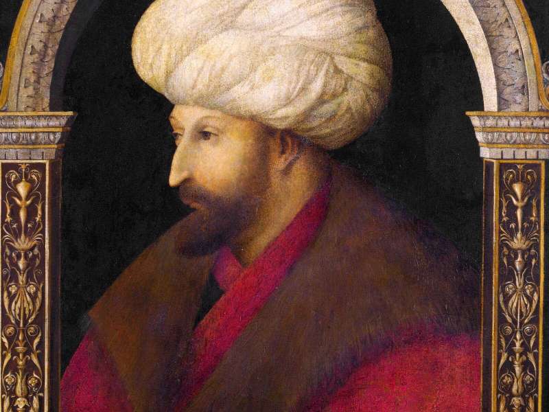 Gentile Bellini, Portrait of Sultan Mehmet II, 1480 | Courtesy &copy; The National Gallery, London