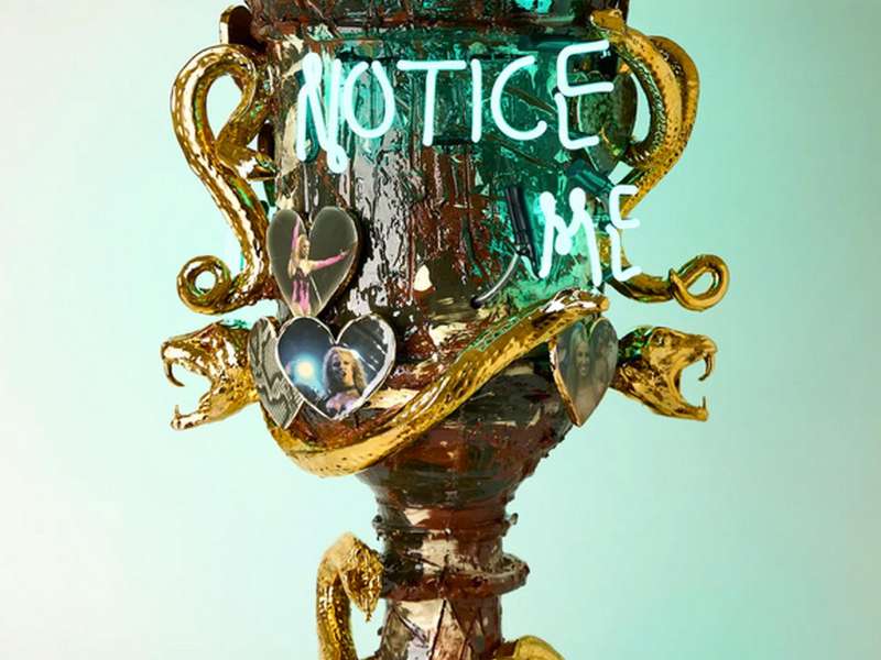 Connor Coulston, Notice me&hellip; Take my hand &ndash; Britney Spears pot, Glazed ceramic, neon | Photo: Tania Dolver | Courtesy Somerset House