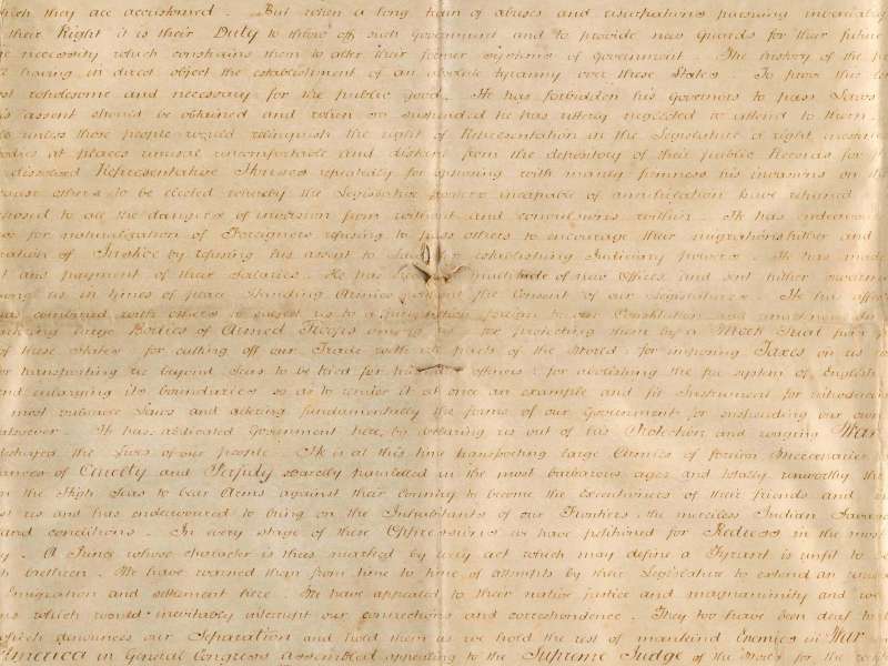 The Sussex Declaration, Reproduced with the permission of West Sussex Record Office