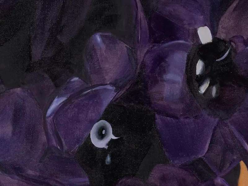 Yuan Yuan, Dark Purple, 2022, Oil on canvas, 60 &times; 80 cm | &copy; Yuan Yuan |&nbsp;Courtesy Arario Gallery, Shanghai