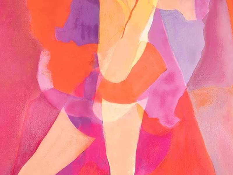 Rebecca Bernau, Farewell, 2024, Acrylic and oil pastel on canvas | Courtesy Rebecca Bernau / Whitestone Gallery Beijing