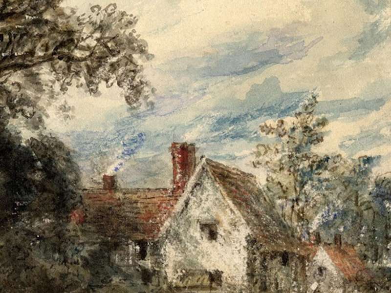John Constable,&nbsp;Willy Lott's cottage, 1832 | Courtesy &copy; The British Museum, Londra