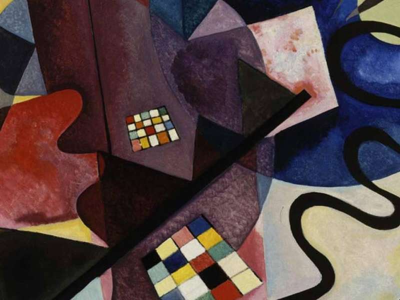Vassily Kandinsky, Gelb-Rot-Blau (Jaune-rouge-bleu), 1925, Oil on canvas, Donation by Nina Kandinsky, 1976, Centre Pompidou, Paris, Mus&eacute;e national d'art moderne &ndash; Centre de cr&eacute;ation industrielle