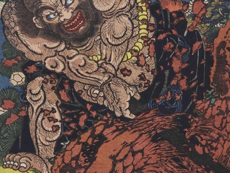 Utagawa Kuniyoshi, Lu Zhishen, one of the 108 heroes of Suikoden, Circa 1827&nbsp;| Courtesy &copy; Tokyo Station Gallery
