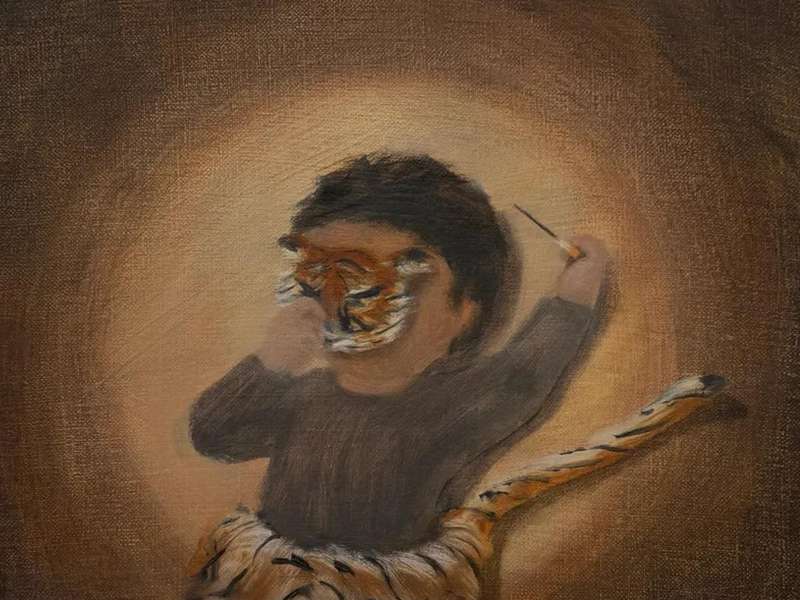 Ding Zhi, Chana Star 5: Tiny Tiny Hate, 2026, Oil on linen, 43 &times; 38 cm | Courtesy Capsule Shanghai