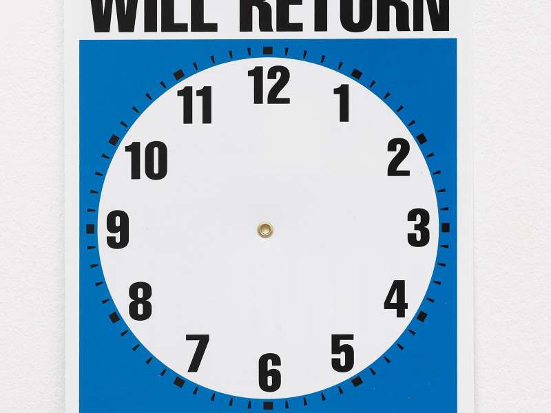 Ceal Floyer, Will Return, 2018 | Courtesy Lisson Gallery, Shanghai