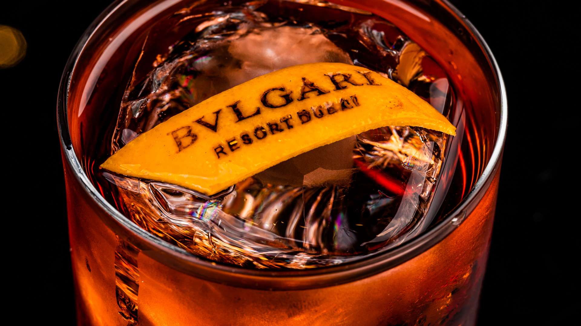 The Bulgari Bar Dubai - Signature Cocktail - Negroni.1