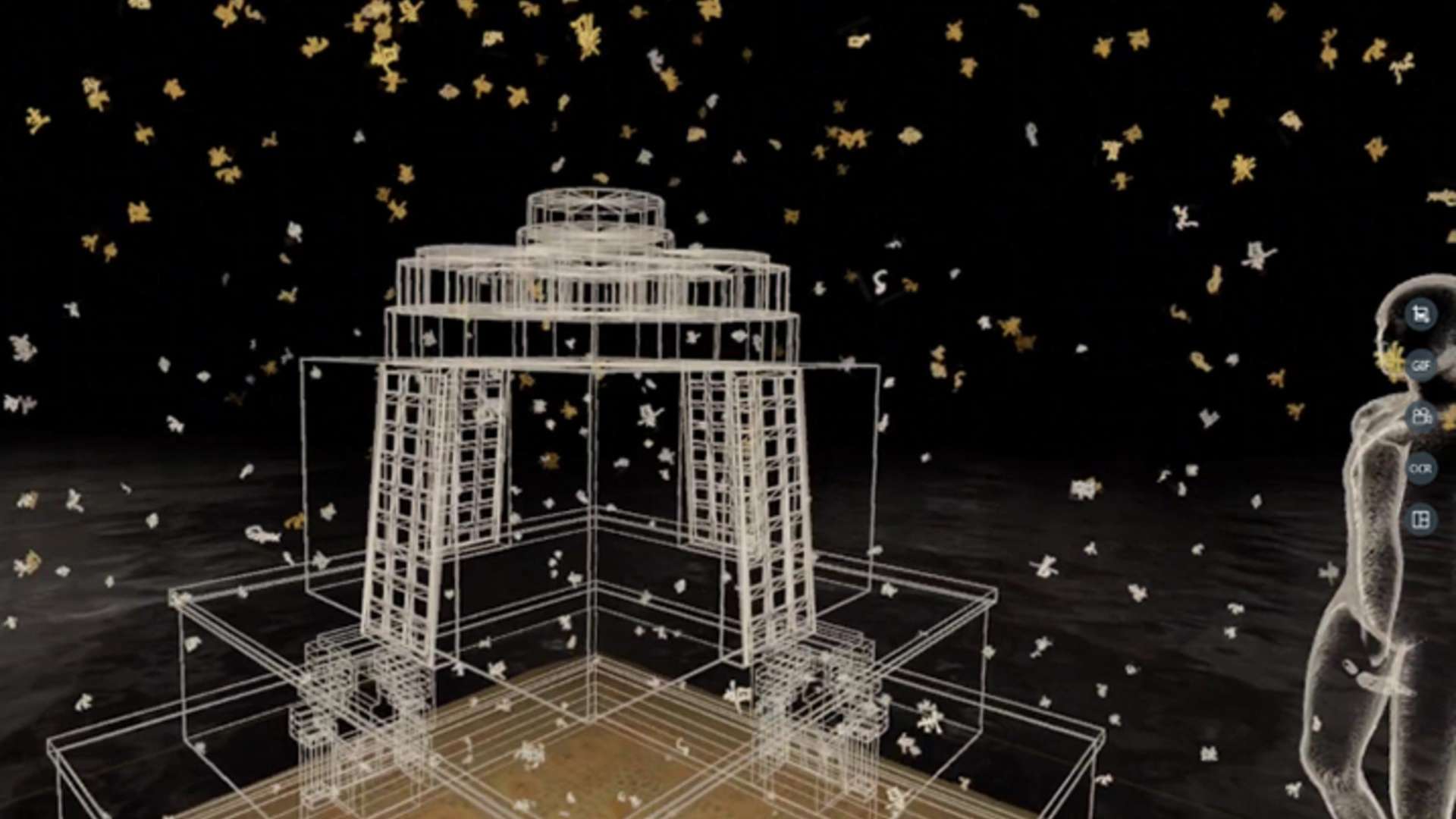 Amber of History: Reimagining the Library Cave di Dunhuang &mdash; Un recente progetto di Xie Xiaoze | Courtesy Tsinghua University Art Museum