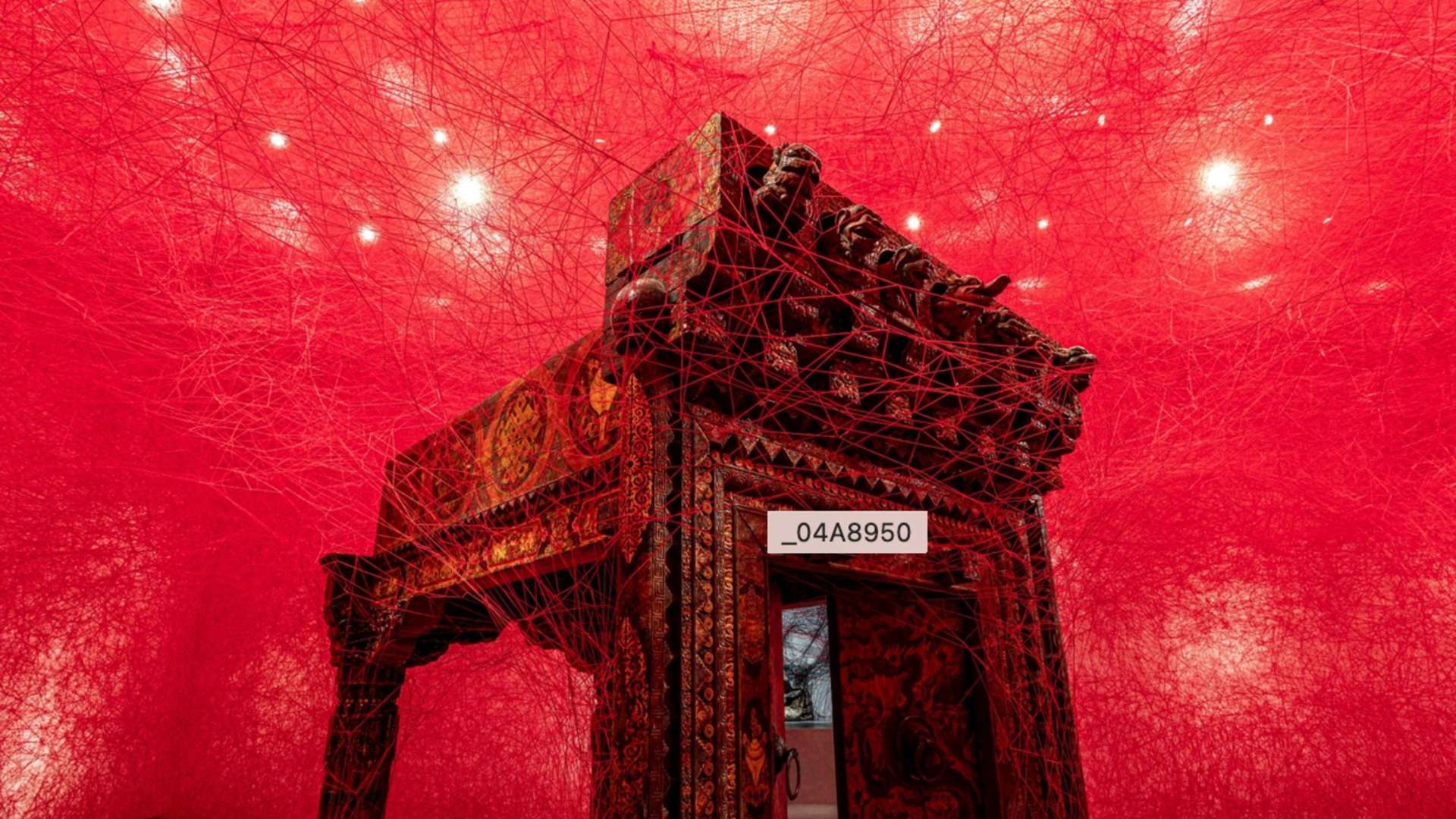 Chiharu Shiota, Gateway to Silence, 2025 | Courtesy &copy; Silent Emptiness, Red Brick Art Museum, 2025