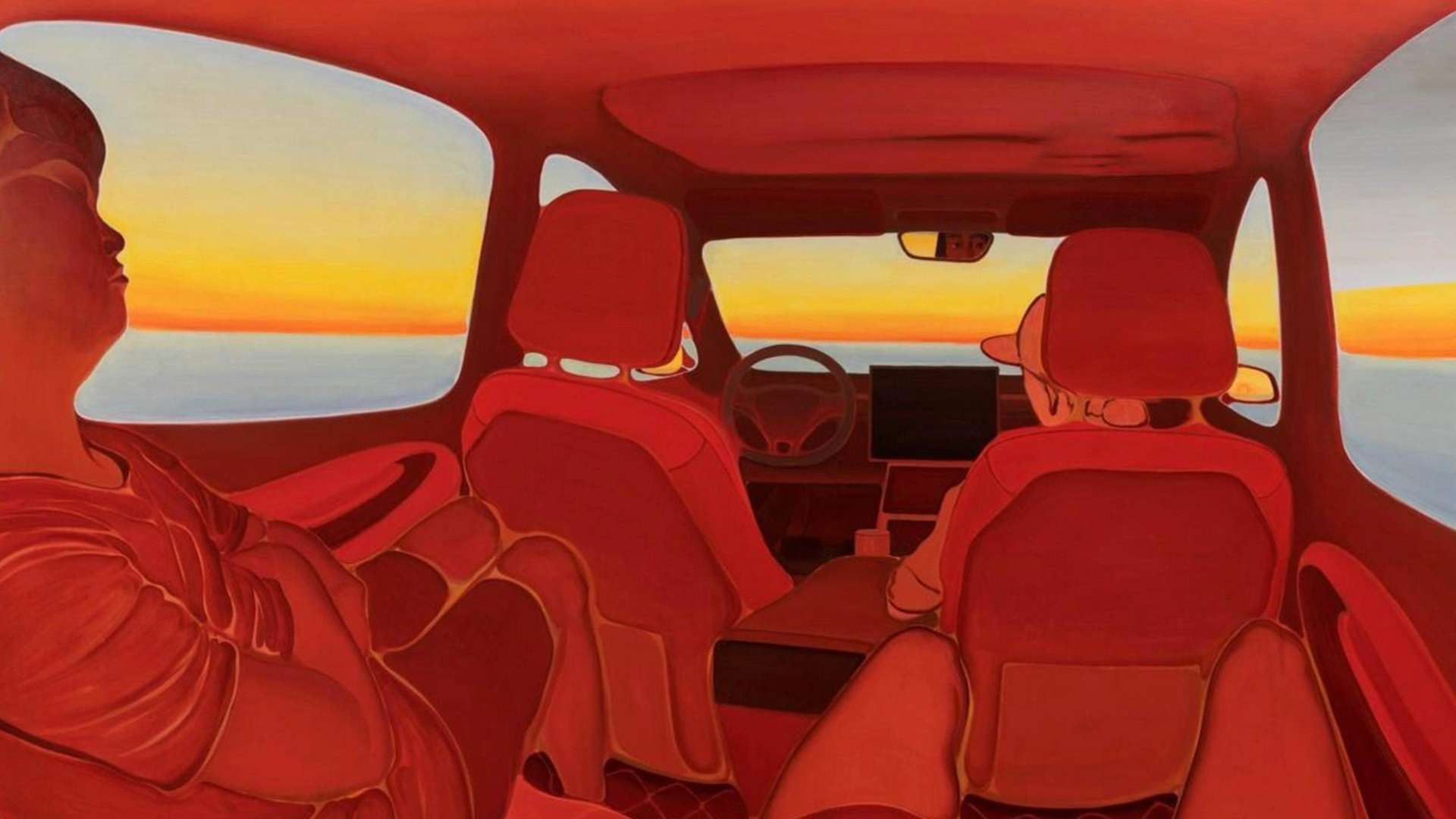 Su Hang, High in the Clouds (Aka-We ride), 2024 - 2025, 190 &times; 270 cm, Oil on canvas | Courtesy Star Gallery