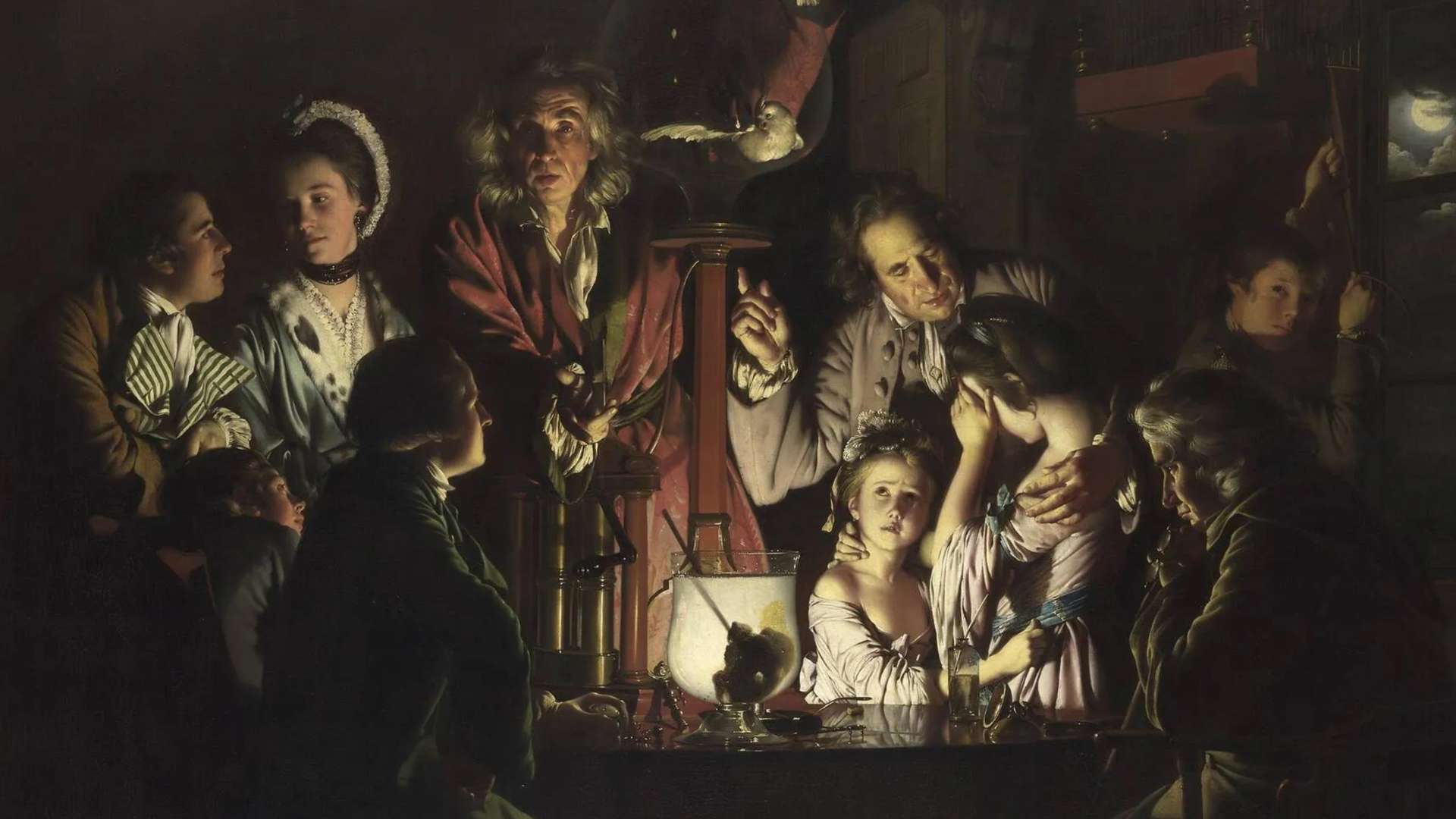 Joseph Wright of Derby, An Experiment on a Bird in the Air Pump, 1768 | Courtesy &copy; The National Gallery, London