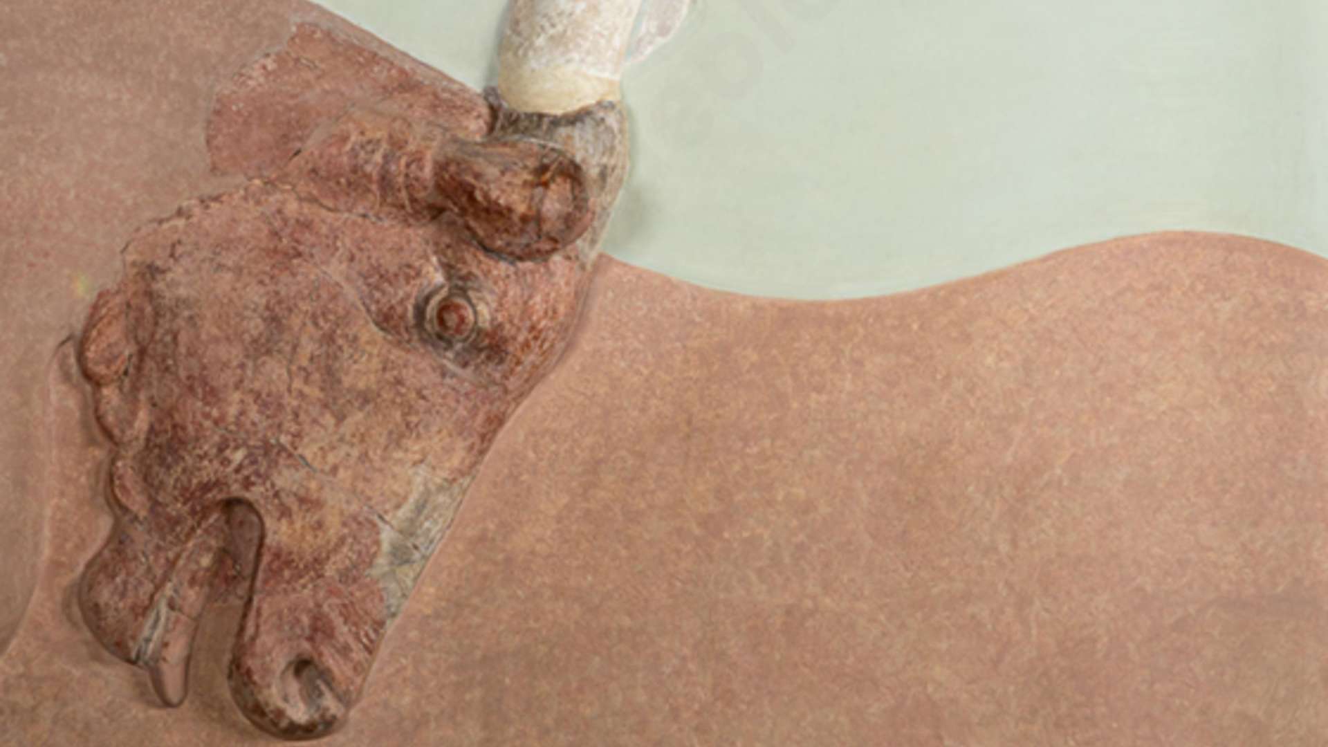Detail of a fresco from the Palace of Knossos now preserved at the Heraklion Museum