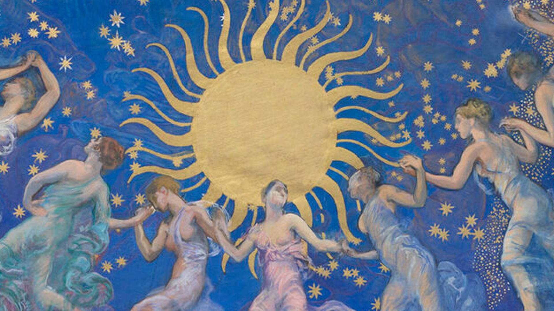 Edwin Austin Abbey, Study for The Hours, Detail, 1909-1911 | Courtesy of Yale University Art Gallery