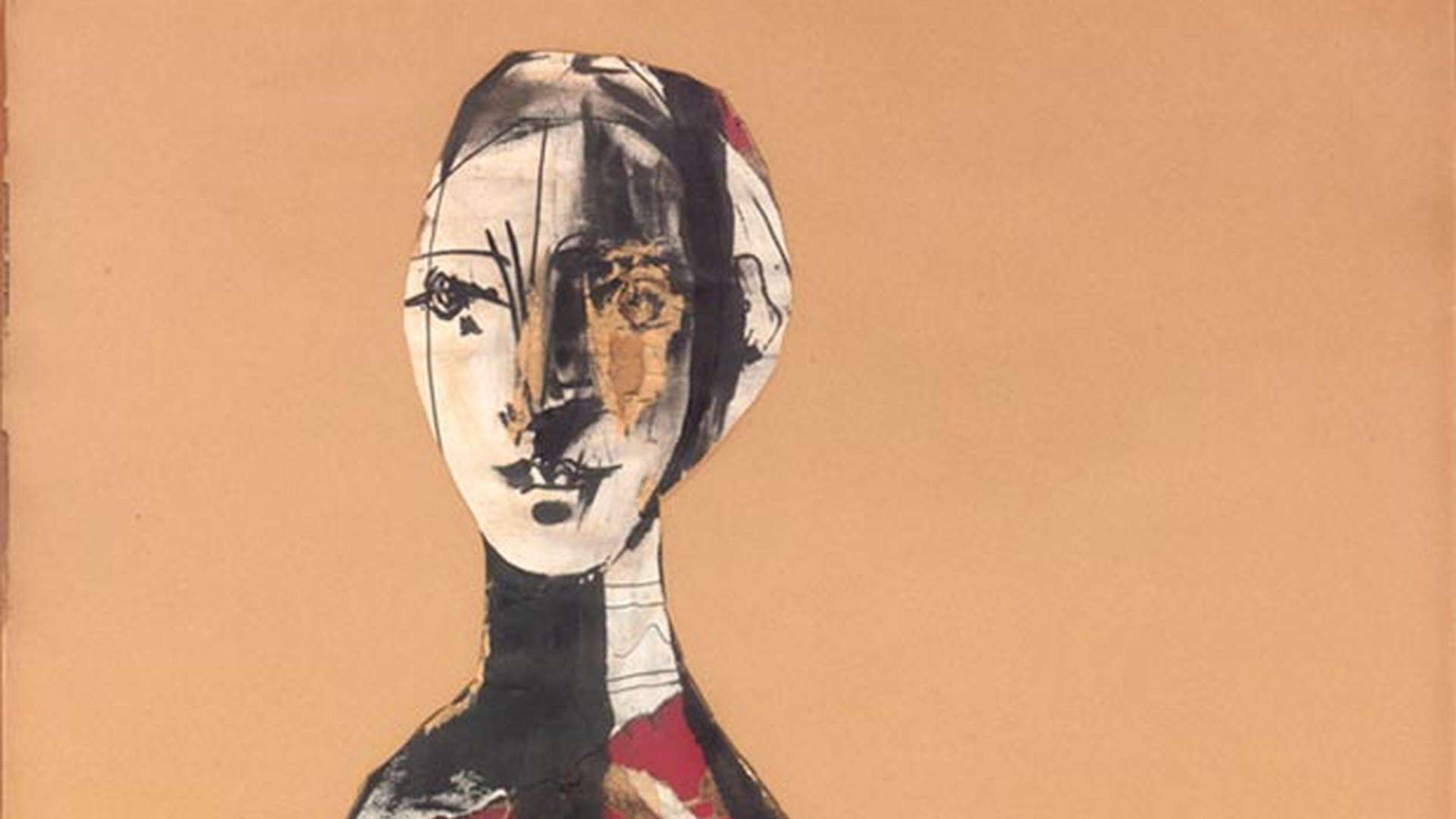 Pablo Ruiz Picasso, Portrait of a Woman, 1928 | &copy; Succession Picasso | Gouache, ink, and collage on paper, LAD 2012-115 | &copy; Louvre Abu Dhabi Agence | Photo: F