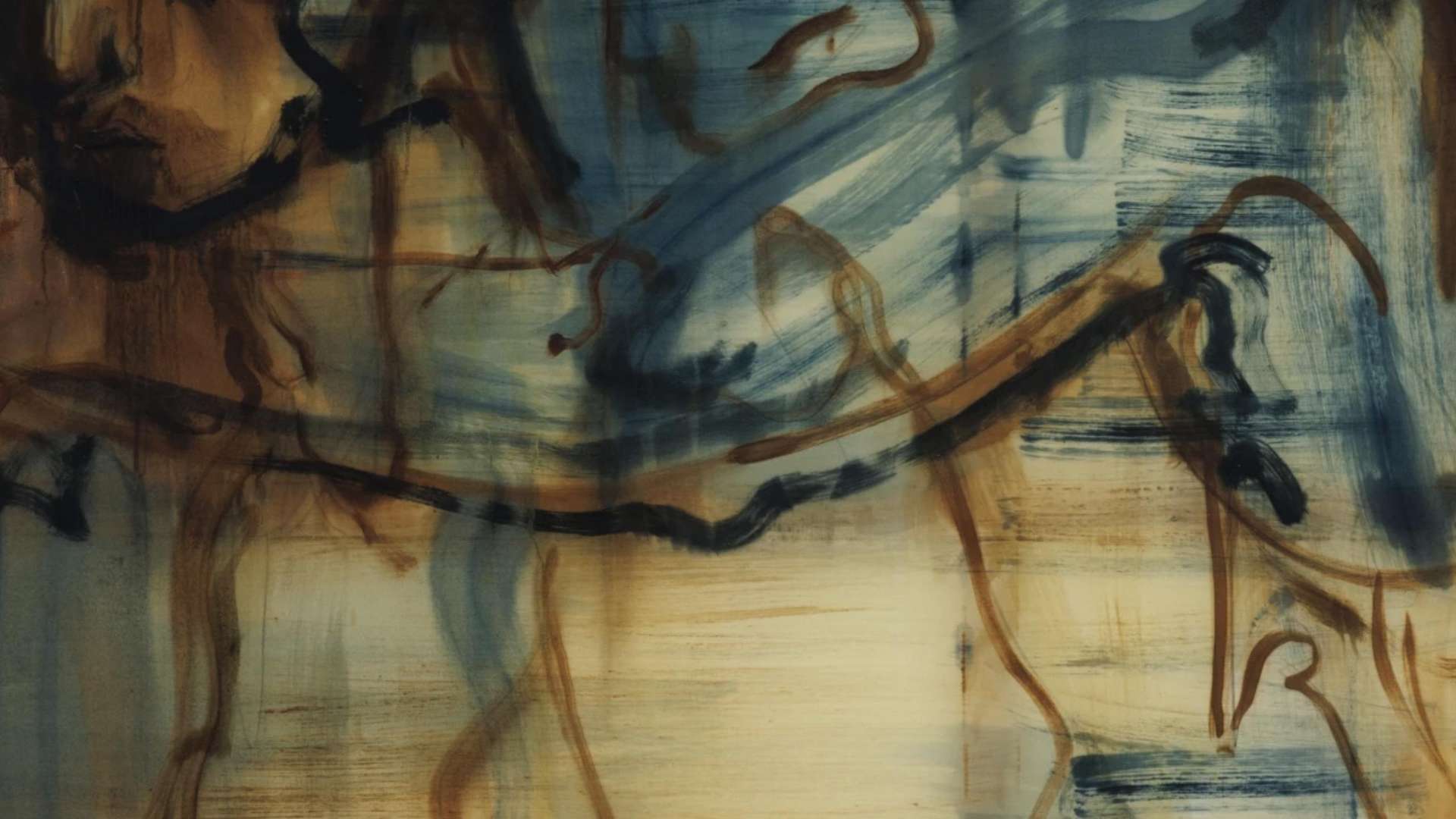 Malik Thomas Jalil Kydd, They Invaded at Night, Detail, 2024, Oil on silk | Courtesy &copy; the Artist