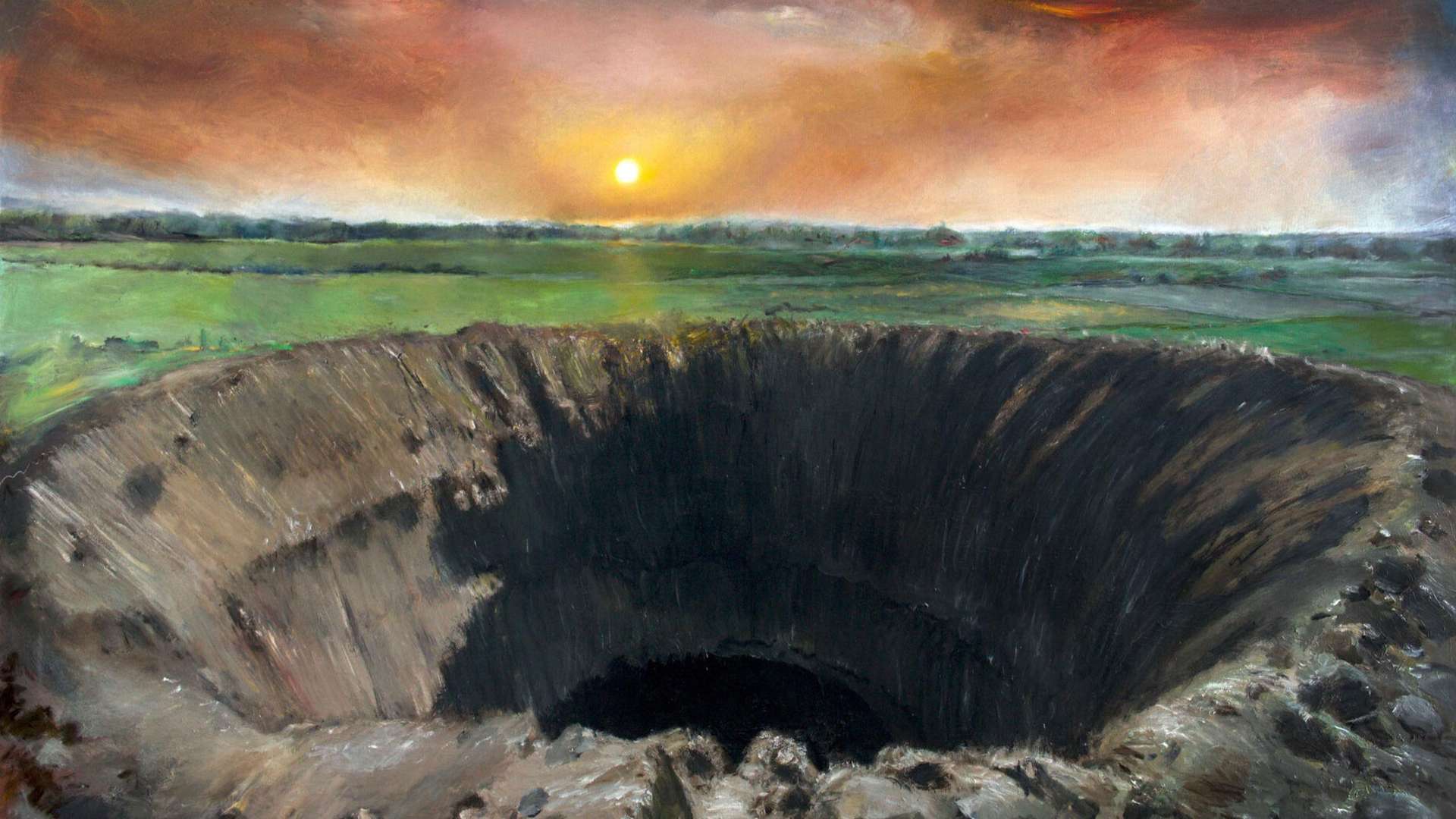 Pietro Geranzani, Anteguerra - wo alles zu ende ist, 2024-2025, Oil on canvas, 170 &times; 170 cm | Courtesy Pietro Geranzani