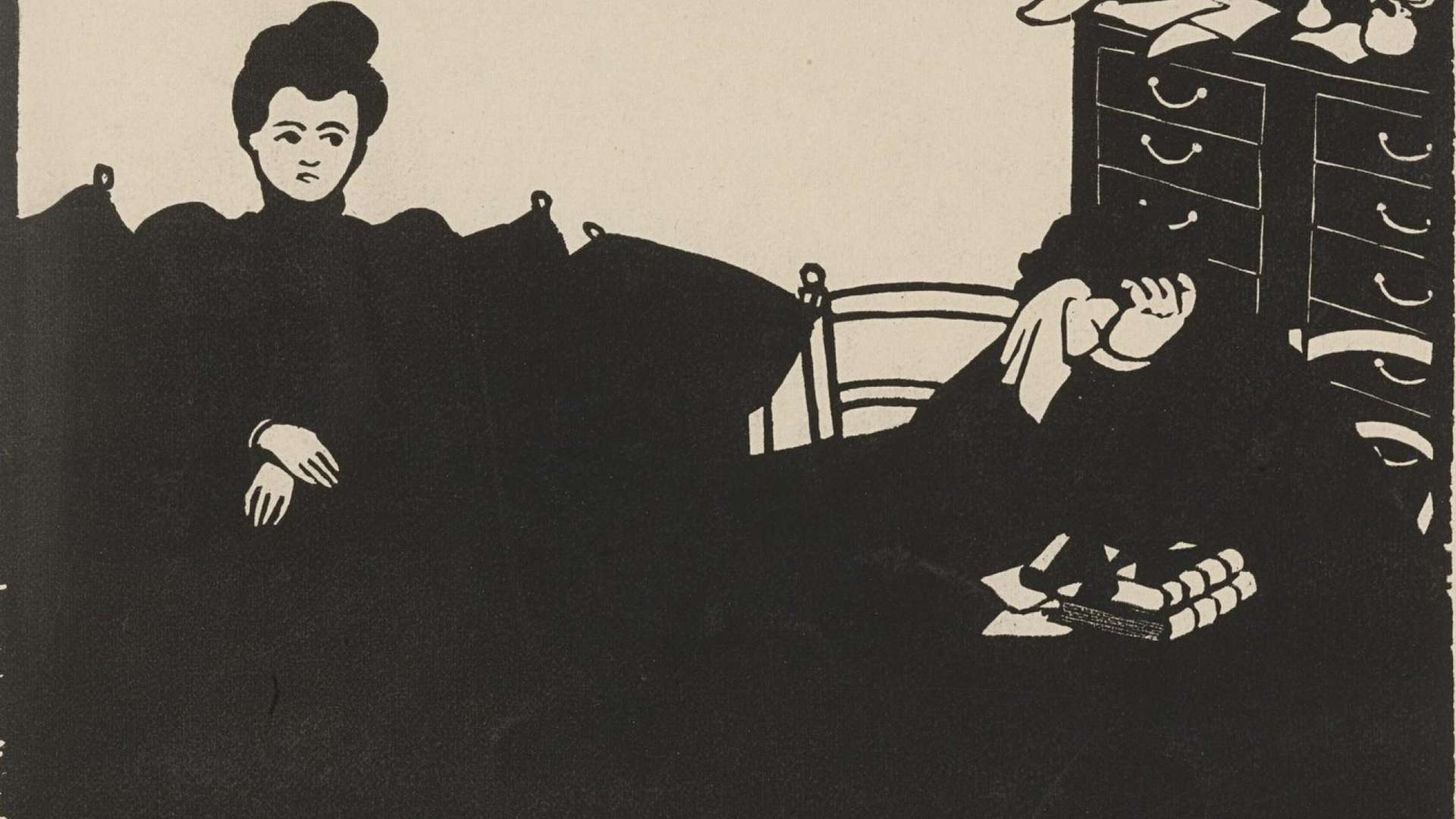 F&eacute;lix Vallotton, Triumph (Le Triomphe) from Intimacies (Intimit&eacute;s) 1897, courtesy &copy; Mitsubishi Ichigokan Museum