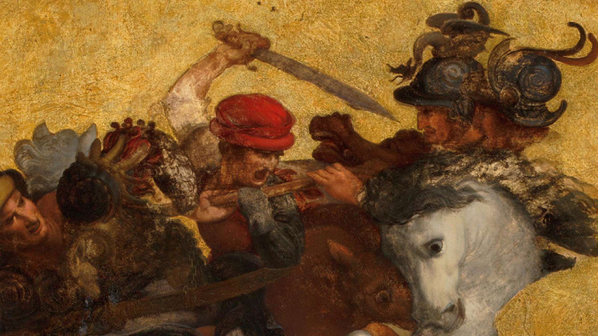 Unknown, The Fight for the Banner, So-called Doria Table, Early 16th century | Courtesy &copy; Galleria degli Uffizi, Florence