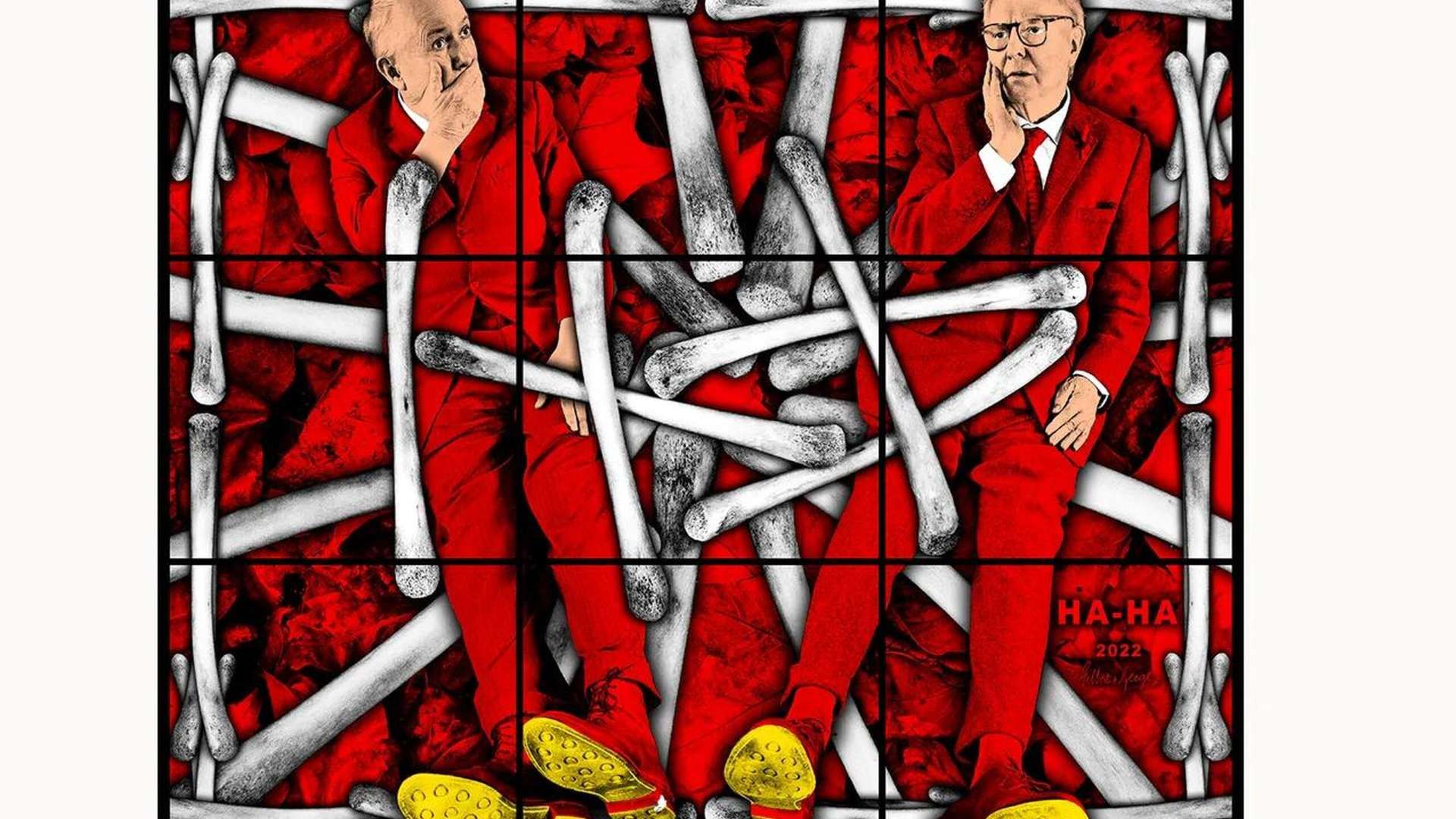 Gilbert & George, HA-HA, 2022 | Courtesy &copy; Gilbert & George